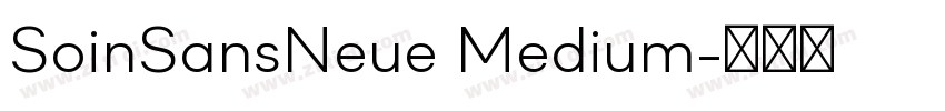 SoinSansNeue Medium字体转换 SoinSansNeue Medium字体转换
